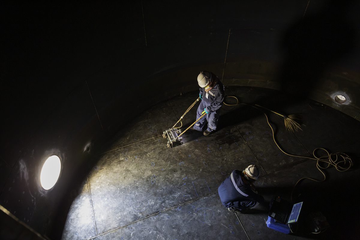 Tank integrity inspection.